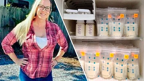 La leche materna es comprada por familias que tienen bebés recién nacidos (Foto Twitter: RIC_Noticias/ eresmama.com)