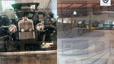 Además, encontraron diversas obras de arte que ya están bajo resguardo del Ministerio Público (Foto Twitter: @ErnestinaGodoy_)