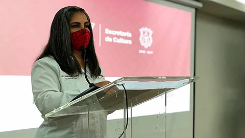 Amezcua Luna aseguró que la secretaría a su cargo refleja un "avance" en la presente administración (Foto: Marco Santoyo)