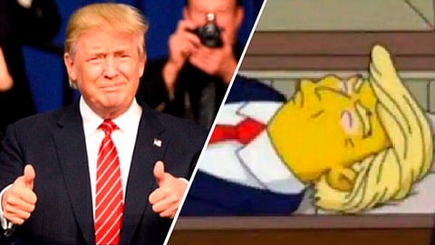 La imagen surgió a partir de una sátira de conspiraciones (Foto Twitter: Donald Trump/@kerberosluchad1
)