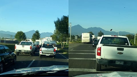 El flujo de tránsito en la zona es lento (Foto: cortesía)