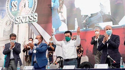 El líder sindical, y el director general del IMSS, resaltaron la coordinación entre ambas partes en beneficio de trabajadores y derechohabiencia (Foto Cortesía)