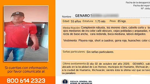 Se presume sufrió un accidente vial
(Foto: Cortesía)
