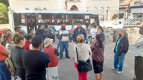 Colonos del municipio de Jacona, adheridos al Movimiento Antorchista (Foto Cortesía)