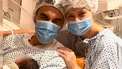 La bebé es su segundo "retoño"; ya tiene un hijo adolescente (Foto IG: Adrián Uribe)