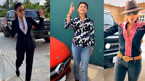 Son canciones como "Piénsalo" de la Banda MS y "La Reyna" del grupo La Iniciativa los que les pusieron el toque complementario a los videos (Foto especial TikTok: damaragomez8)