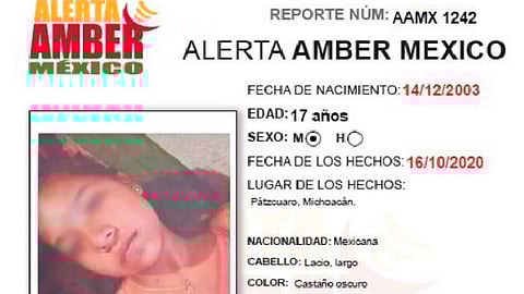 Fue vista por última vez en el municipio de Pátzcuaro (Foto: cortesía)