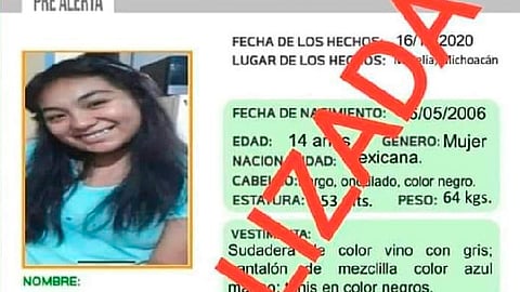 La adolescente fue trasladada a la institución para que un médico la certificara (Foto: cortesía)