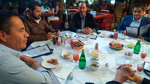 Los políticos se reunieron esta tarde en un restaurante de la ciudad (Foto: Josimar Lara)