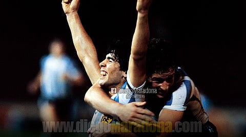 En 1982 participó en su primer mundial (Foto Facebook: Diego Maradona)