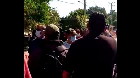 Guardia Nacional y Policía Michoacán resguardan la zona (Foto: Cortesía)