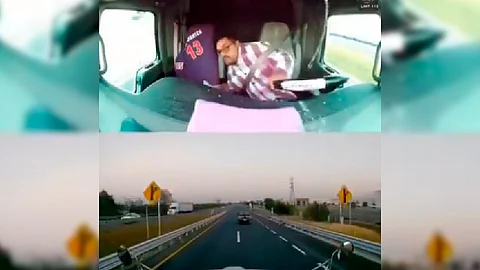 El hecho tuvo lugar en la autopista Querétaro-Irapuato (Fotograma/Twitter/MrElDiablo8)