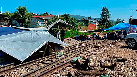 El bloqueo más reciente cumplió 40 días en la comunidad de Caltzontzin, municipio de Uruapan (Foto: archivo)