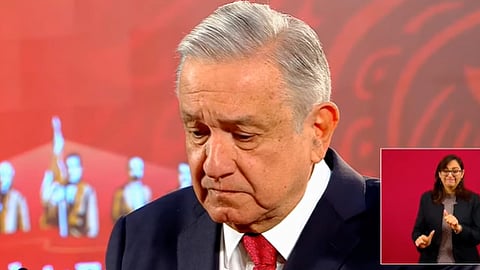 Obrador dio por terminada su conferencia antes de tiempo
(Fotograma)