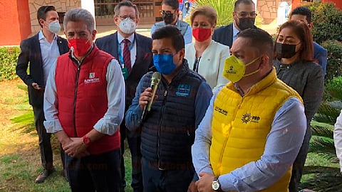 Este jueves el Equipo por Michoacán presentó al INE su alianza para contender la gubernatura del estado (Foto: Marco Santoyo)