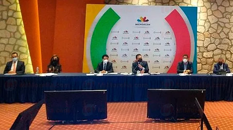 El gobernador de Michoacán dijo que se pretende elaborar también un protocolo de seguridad para identificar los municipios de riesgo (Foto: Josimar Lara)