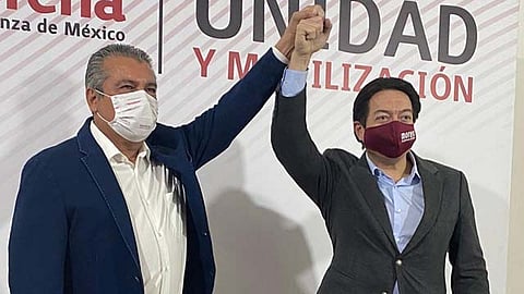 El anuncio oficial lo hizo esta tarde el dirigente nacional de Morena, Mario Delgado Carrillo (Foto: cortesía)