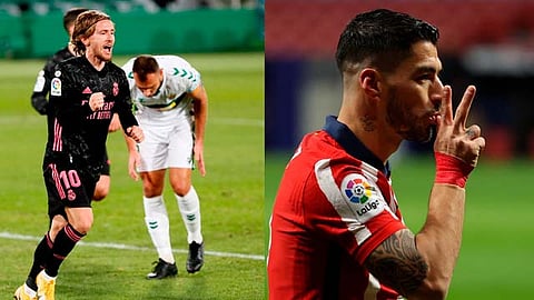 Luis Suárez fue el héroe para los colchoneros en la última jornada del año (Foto: TW/ @LaLiga)