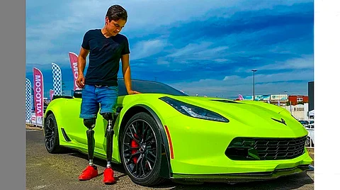 A través de su cuenta de Instagram el joven comparte videos en los que muestra cómo con ayuda de un simulador se prepara para las competencias futuras (Foto: vidalito.24)