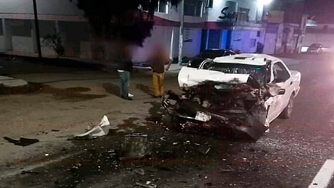 El percance tuvo lugar sobre la avenida Morelos Norte, también conocida como carretera a Salamanca (Foto: Red 113)