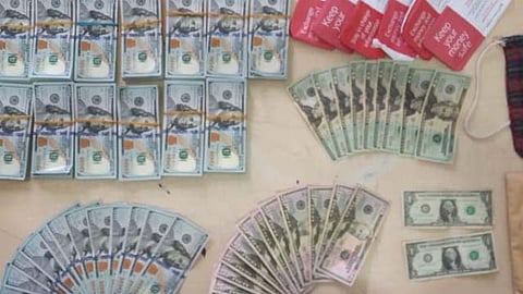 Se corroboró que el indiciado no contaba con la documentación que acreditara la legal procedencia del efectivo (Foto: RED-113)