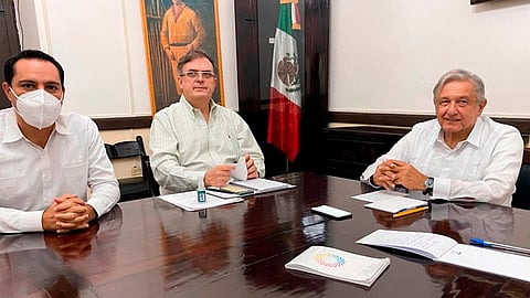 Este es el primer acercamiento con Biden desde que se anunció que fue el ganador de las elecciones en EU (Foto Twitter: @lopezobrador)