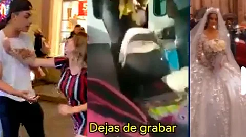 Algunos de los momentos fueron captados por usuarios de redes (Foto especial: PUFF/Así es la noticcia/Celestecheles)