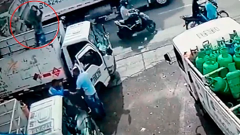 El delincuente terminó detenido (Foto: captura de video)