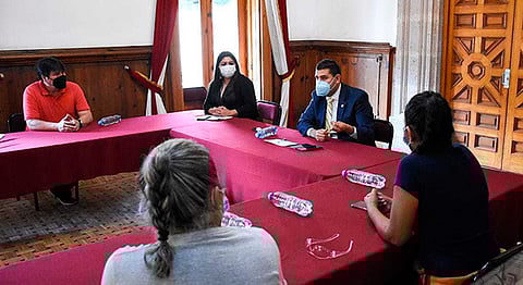 Octavio Ocampo, externó la solidaridad del Poder Legislativo para con los trabajadores del Poder Judicial (Foto Cortesía)