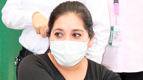 La enfermera general fue la primera en recibir la vacuna contra Covid-19 en Michoacán (Foto: Cortesía)