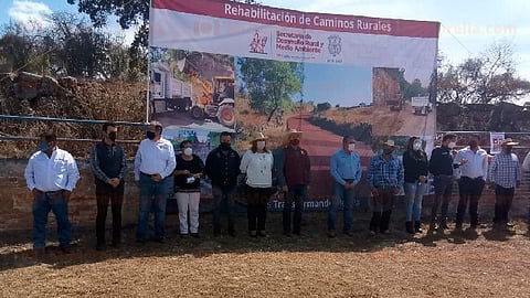 Este viernes el Ayuntamiento de Morelia, inauguró la rehabilitación de un camino rural en Teremendo (Foto: Marco Santoyo)