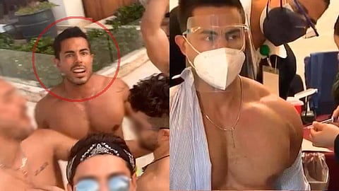 El joven habría estado en una fiesta en la playa sin las medidas sanitarias (Foto Twitter: @md_castaneda23)