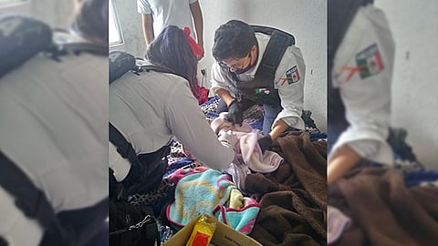 Ambos fueron trasladados para su valoración médica (Foto: Red 113)