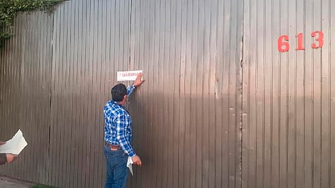 El salón fue clausurado
(Foto: Cortesía)