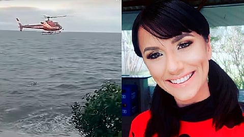 Sucedió en una playa de Penha, en la costa de Santa Catarina, en Brasil (Foto FB: Soliane Luiza)