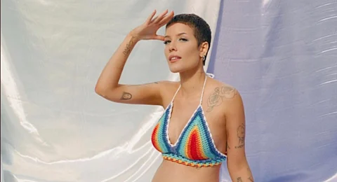 No se habló sobre quién es el padre del bebé (Fotos: @samdameshek - Instagram Halsey)