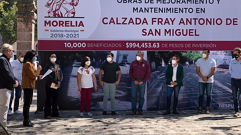 Raúl Morón Orozco anticipó que buscan darle continuidad a la rehabilitación de la Calzada por completo (Foto: Marco Santoyo)
