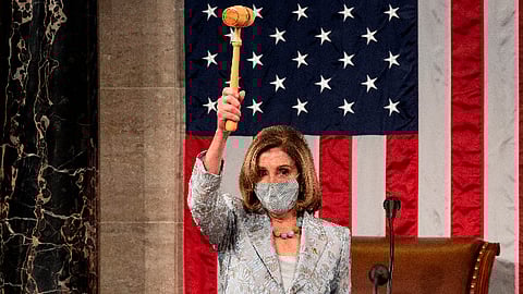 La presidenta de la Cámara Baja expresó su «gran tristeza» por lo ocurrido (Foto Twitter: @SpeakerPelosi)