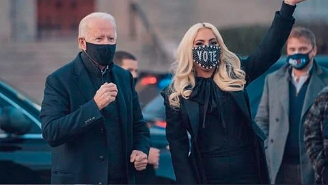 Gaga apoyó a Biden y Harris durante la campaña electoral (Foto: @ladygaga)