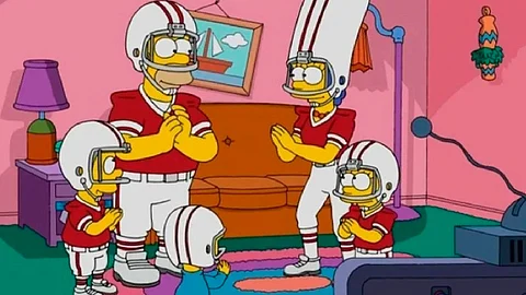 Acertaron en que Lady Gaga aparecería en el medio tiempo de un partido (Foto IG: The Simpson)