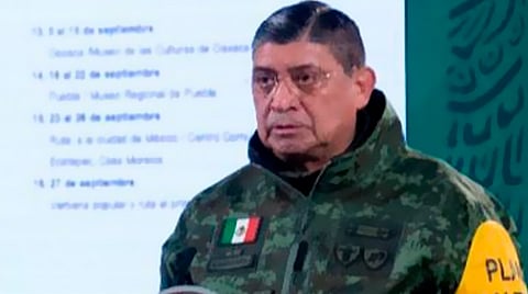 Luis Cresencio Sandoval está aislado (Foto Twitter: Luis Cresencio Sandoval González)