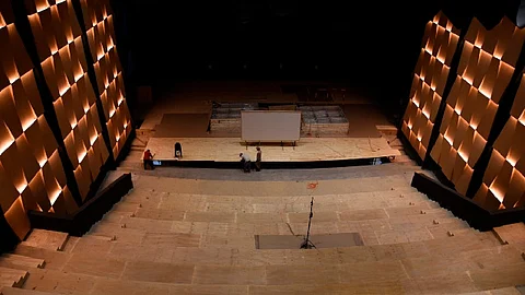 Fue en 2009, durante la administración del exgobernador Leonel Godoy Rangel, cuando se inició la construcción del Teatro Matamoros (Foto: Cortesía)