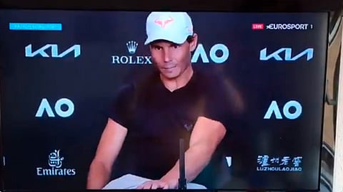 Nadal fue eliminado del abierto de Australia (Foto: captura de video)