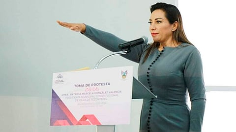 El pasado 15 de diciembre la presidenta protestó en el cargo luego de ganar los comicios para renovar autoridades municipales (Foto Twitter: @PatyGonzalez_)