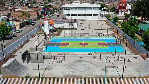 Se reactivó el espacio público con el acompañamiento del IJUM, colectivos y asociaciones civiles para la pinta de murales (Foto Cortesía)