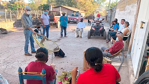 Aquí depositamos a la Sedrua lo que nos correspondía en tiempo y forma, sin embargo, no ha hecho lo propio, señaló el señor Manuel López, campesino de la comunidad (Foto Cortesía)