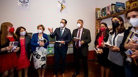 Tambien se develó una placa conmemorativa de la "Biblioteca Jean Paul L’Allier"
(Foto: cortesía)