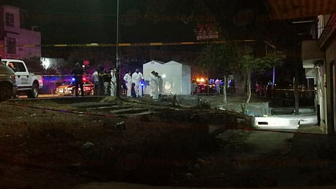 Los hombres fueron atacados a la orilla de la avenida Manuel Buendía ubicada en la colonia Obrera (Foto: RED-113)