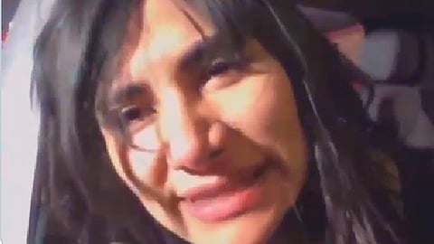 De nombre Irma, la mujer no fue detenida pues se hizo responsable de los daños de los otros autos (Fotograma:@CarlosHidalgoo)