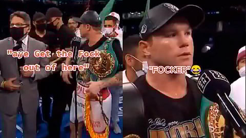 Se ha especulado que todo fue una provocación para el boxeador (Fotograma TW: @Alexitosback08)